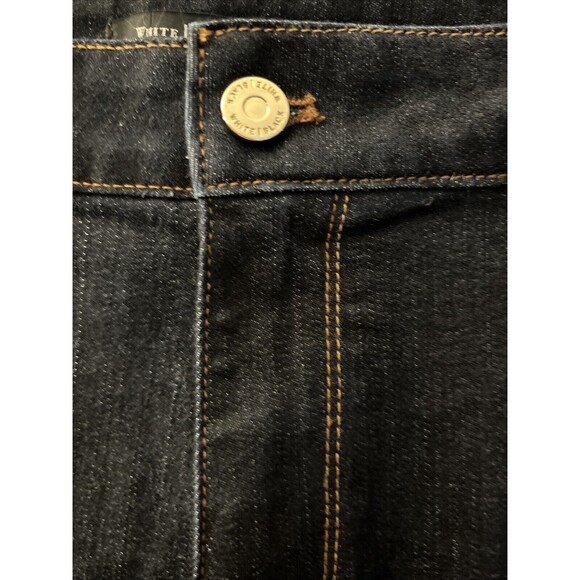 white black blue jeans womens boot leg 12R. Stretch - Picture 4 of 12